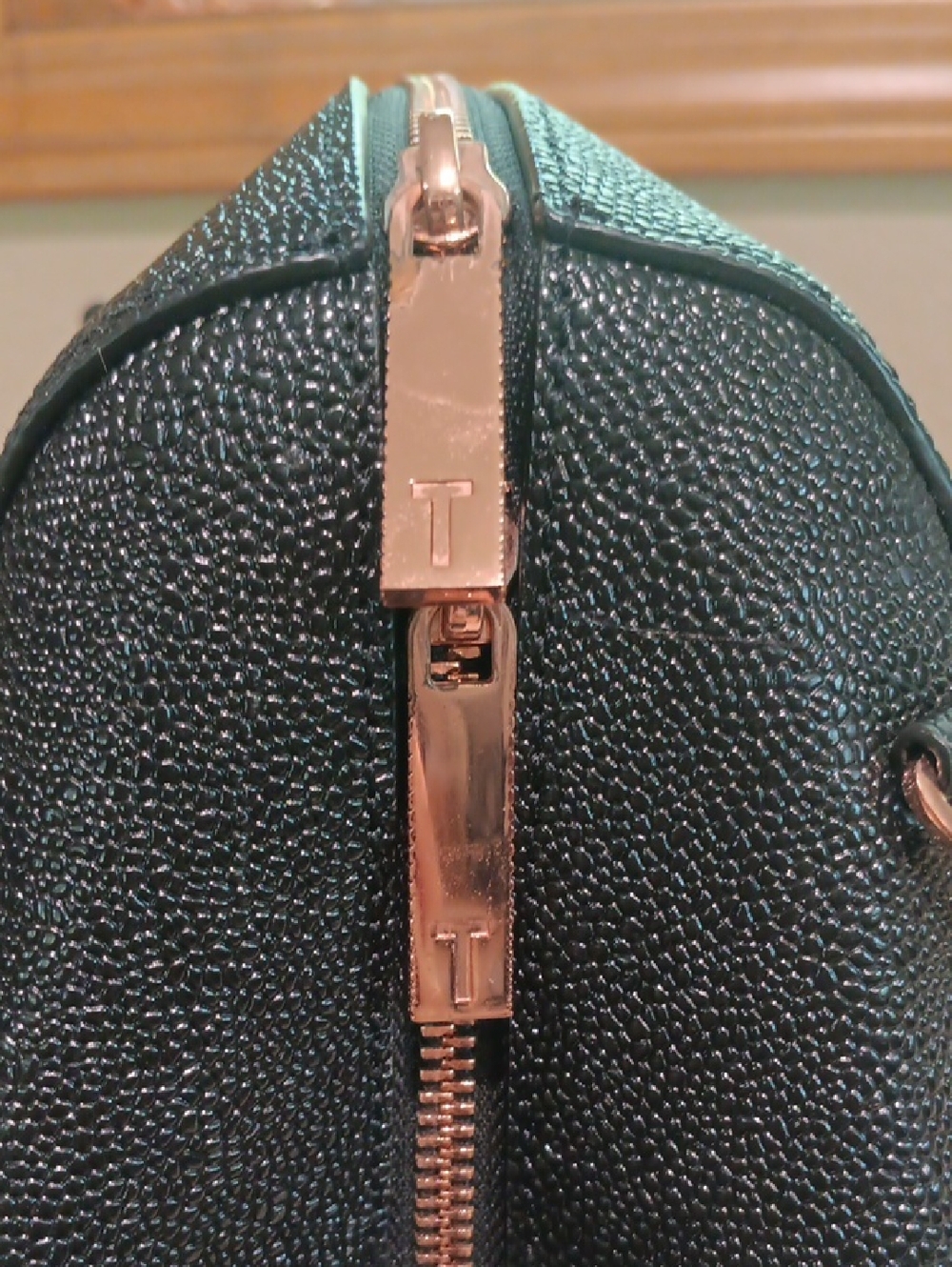Ted Baker Black Satchel with Bow and Rose-Gold Accent - Picture 7 of 15